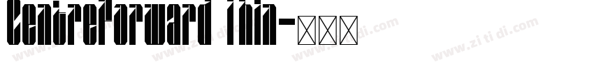 CentreForward Thin字体转换